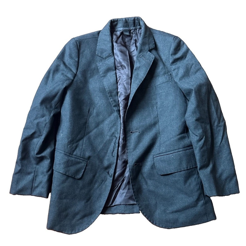 Crewcuts Loro Piana Boys Ludlow Blazer Suit Jacket Size 5 Black Wool